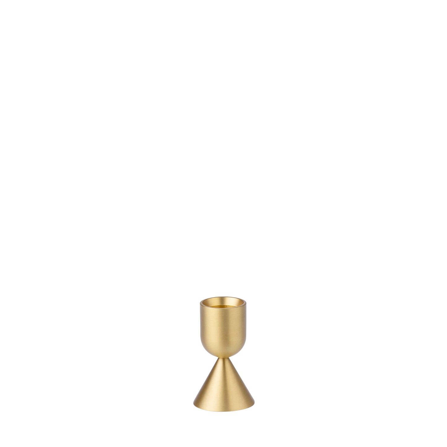Trinity Gold Candlestick Holder - Short