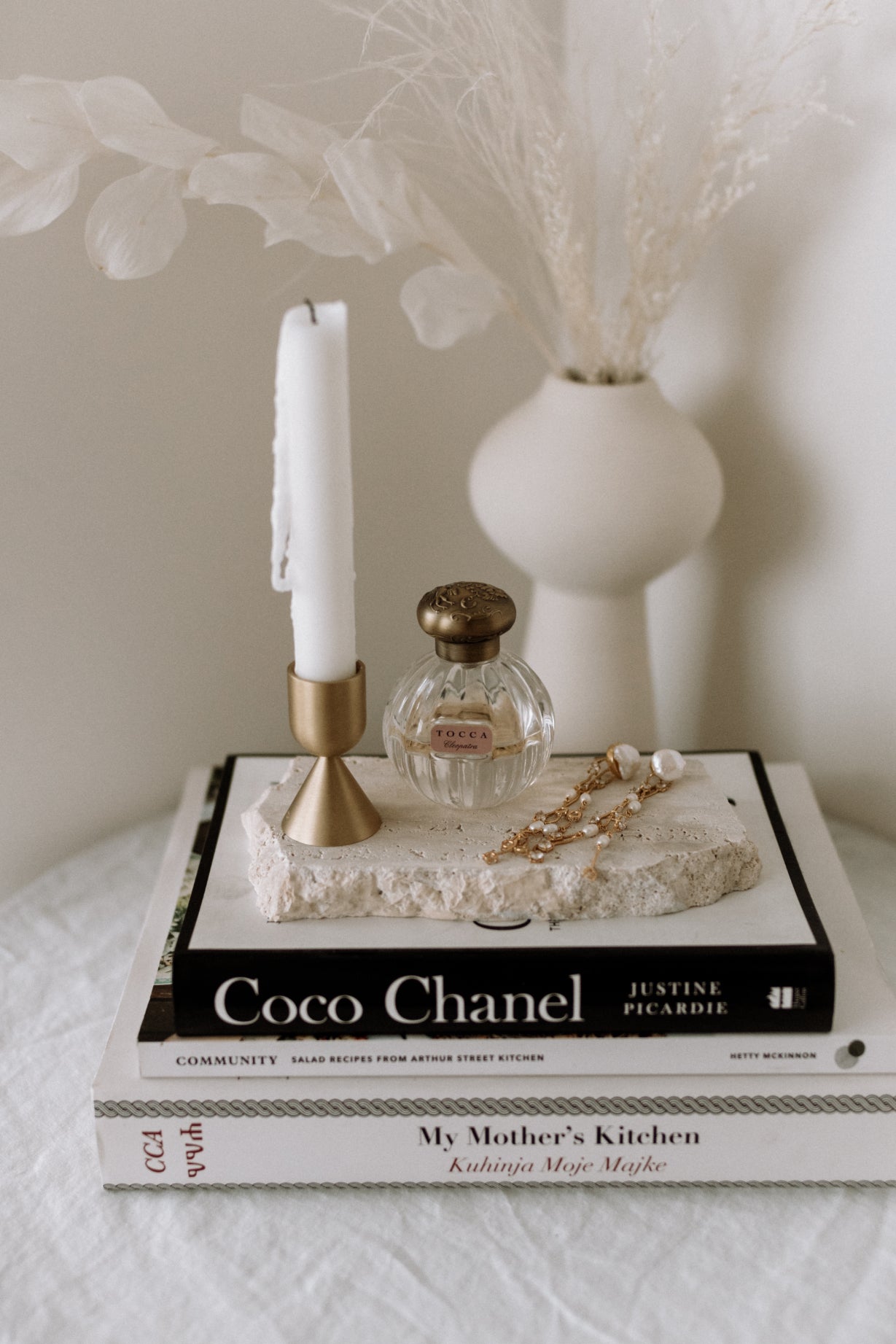 Trinity Gold Candlestick Holder - Short